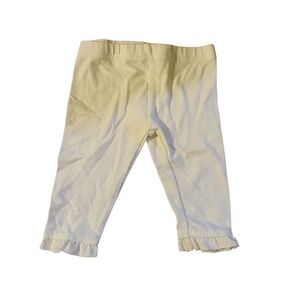 Nanette Baby White Ruffle Leggings 0-3m